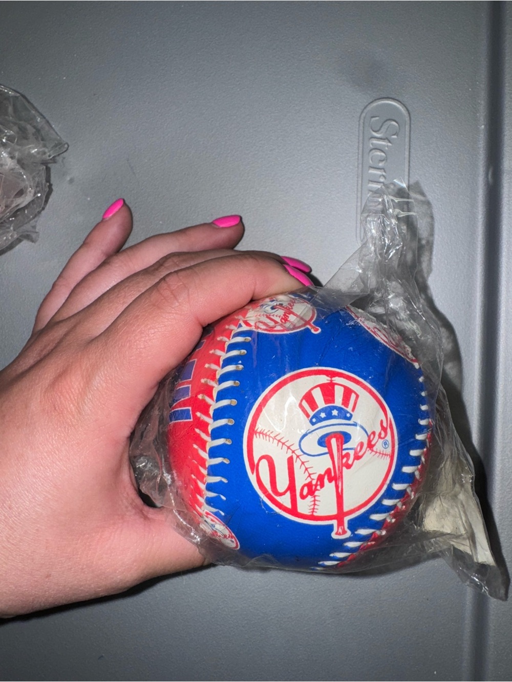 New York Yankees Blue & Red Logo Baseball
